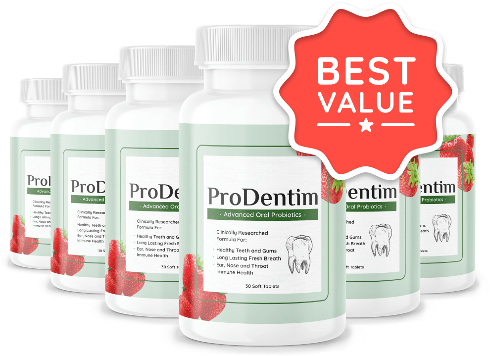 Balanced ProDentim Reviews showing customer packages and results