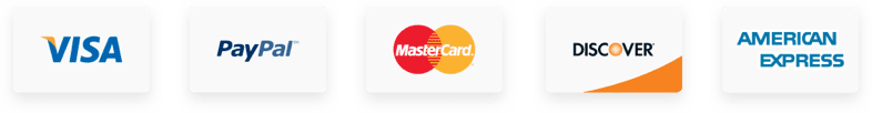 Secure payment options for ProDentim: Visa, Mastercard, Discover, Amex